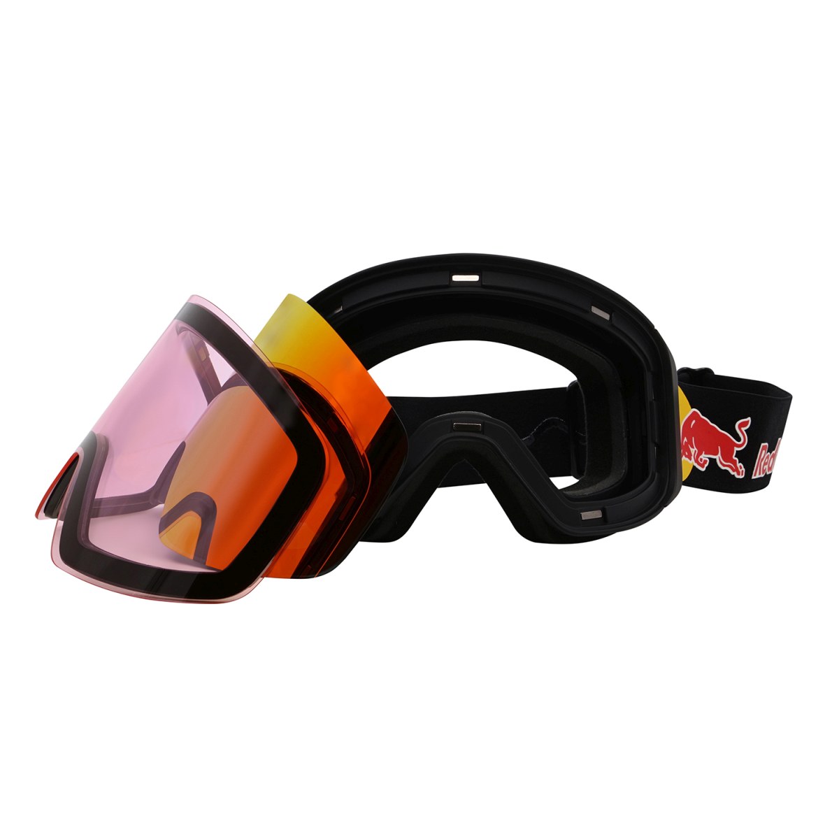 Gogle RED BULL SPECT JAMM matt black/smoke with red mirror/light pink - obrazek 4
