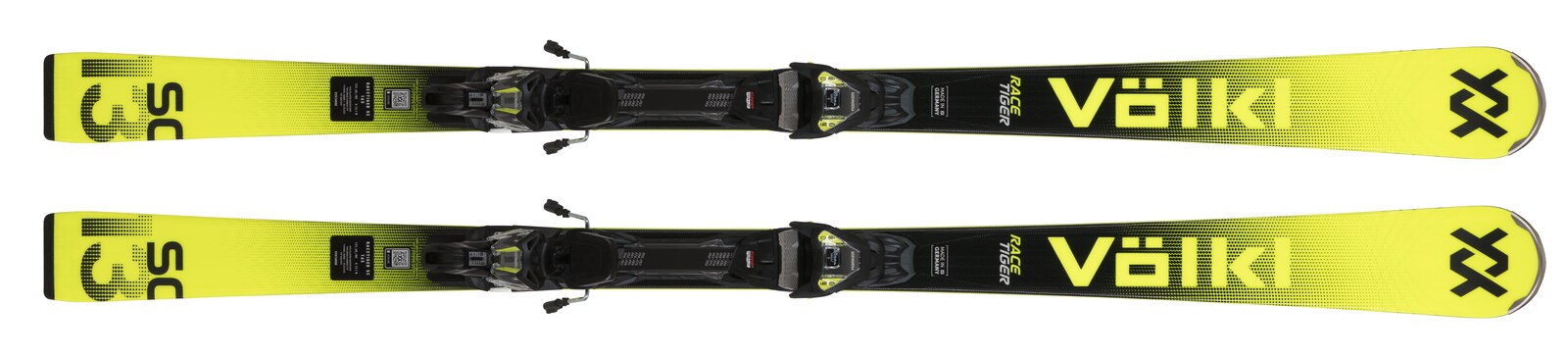 Narty Völkl Racetiger SC yellow 2026 + vMotion12 GW yellow