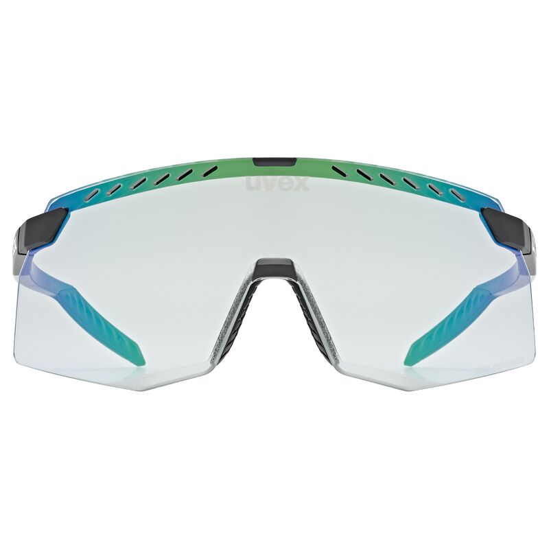 Okulary rowerowe UVEX Pace stage V black green - obrazek 4