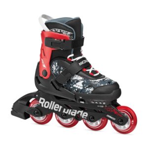 Rolki Rollerblade Microblade Black/Red 2026 – regulowane