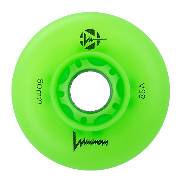 Kółka Luminous Led Wheels Green Apple Glow - 80mm/85A (4 szt.)