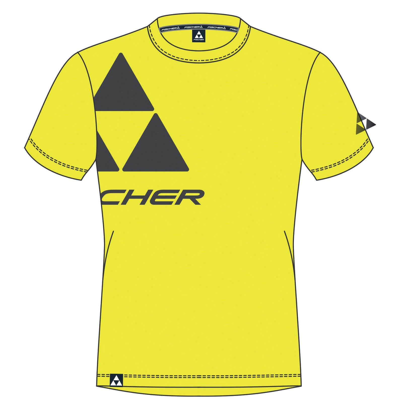 T-shirt Fischer St. Moritz Junior yellow