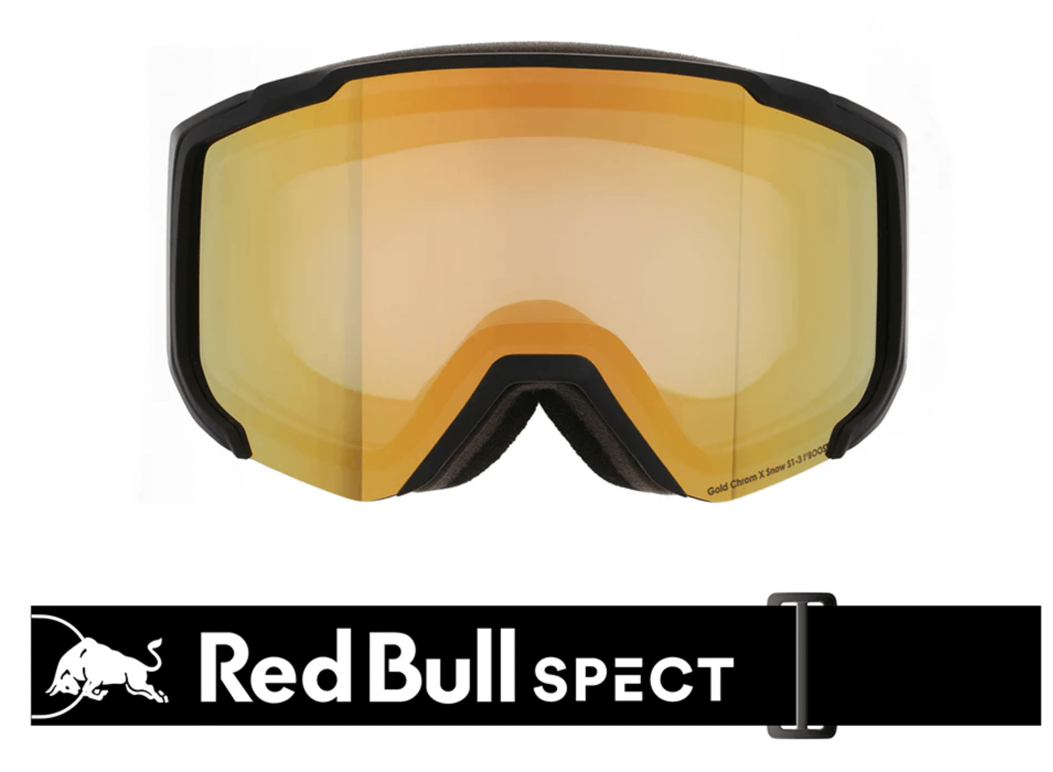 Gogle RED BULL SPECT JIBB Photo matt black/brown with gold chrom x