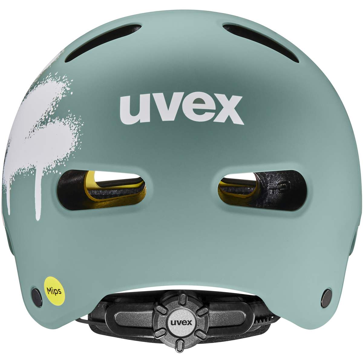 Kask rowerowy dziecięcy UVEX Kid 4 spray sage green matt