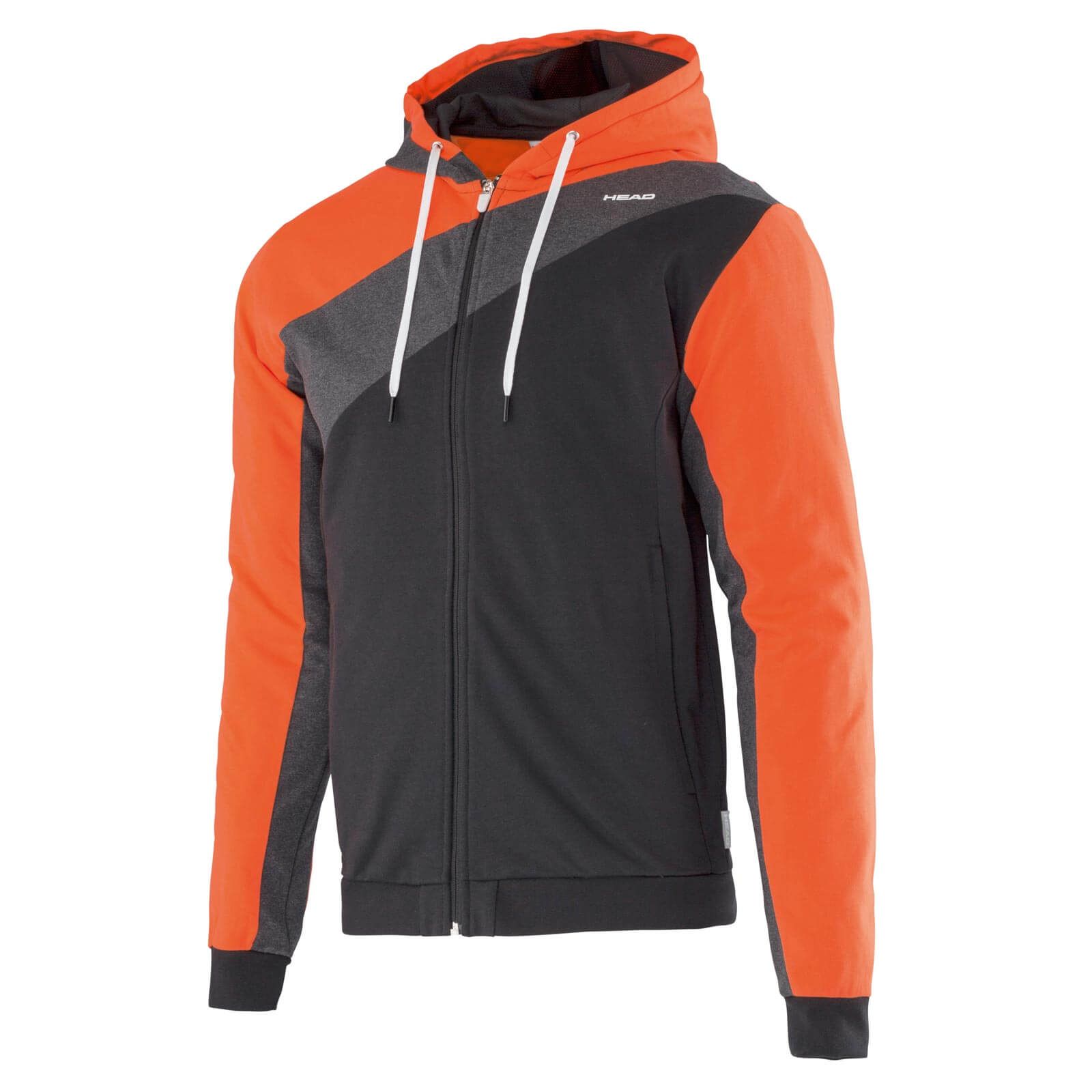 Bluza Head Axel Hoody Full Zip black orange