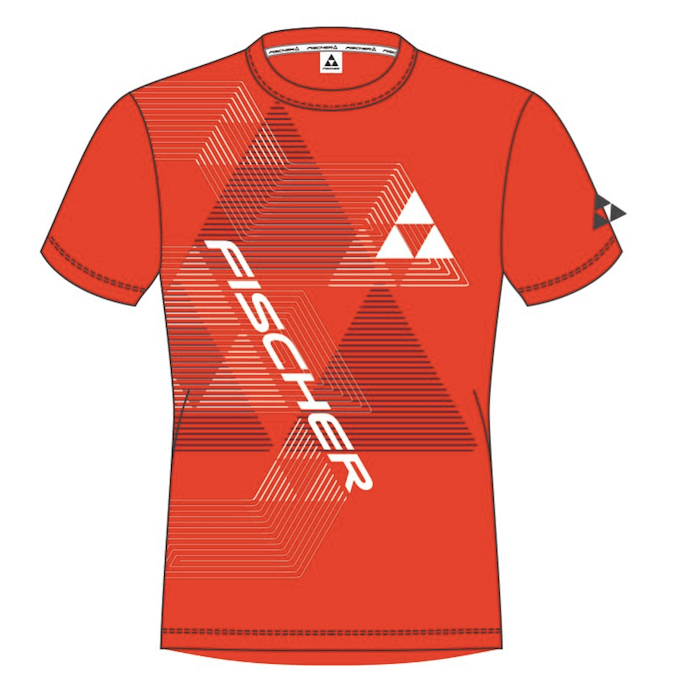 T-shirt FISCHER Leogang red