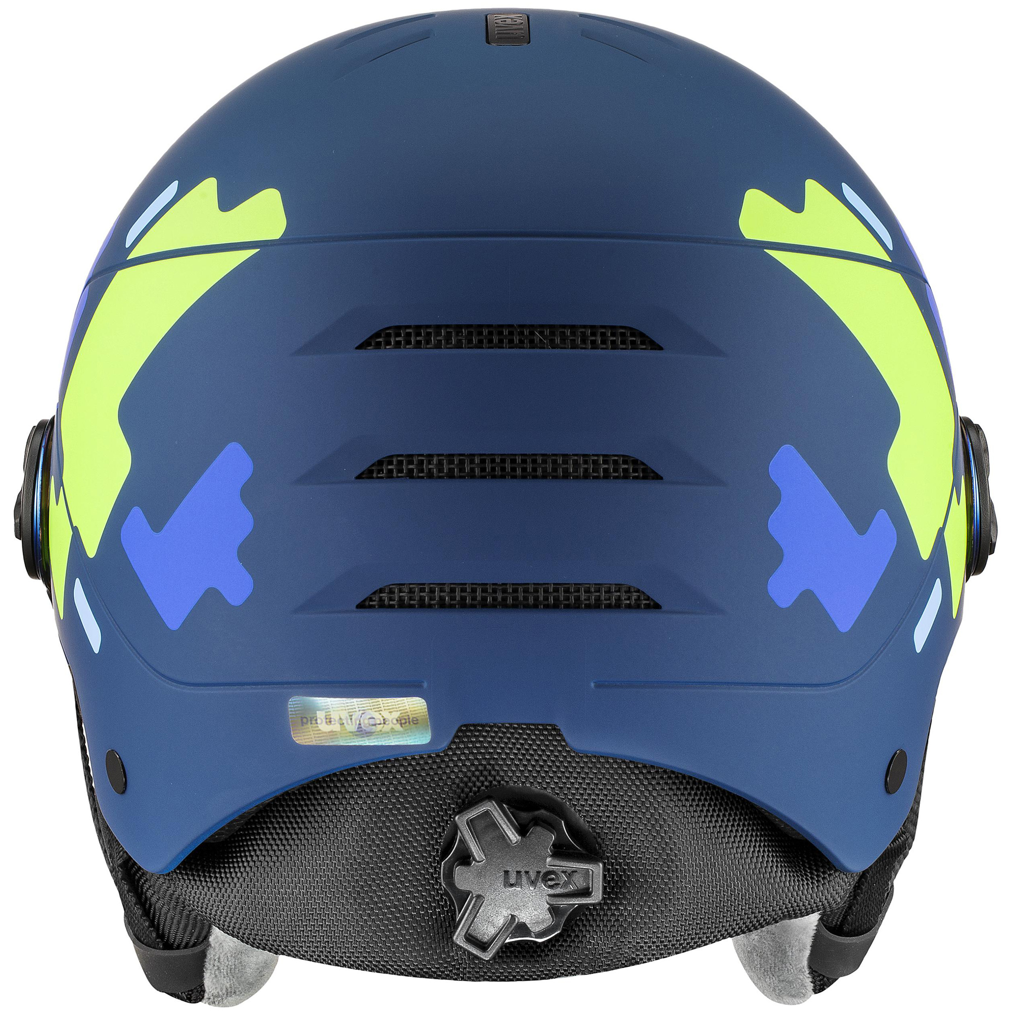 Kask Uvex Rocket Jr Visor blue elements 2027 - obrazek 3