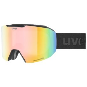 Gogle narciarskie UVEX Evidnt ATTRACT S V black matt/mirror rainbow