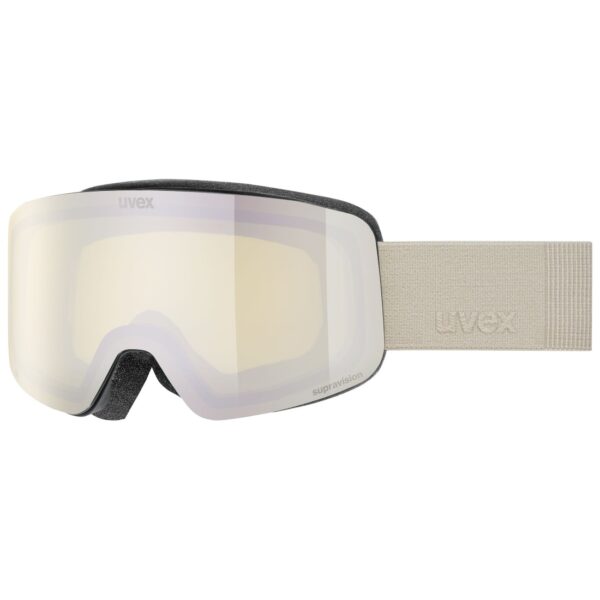 Gogle narciarskie UVEX Pwdr FM black matt/mirror platin