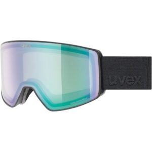 Gogle UVEX Scenic P black matt/mirror green