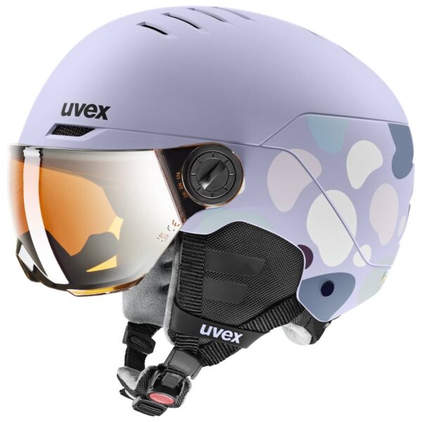 Kask Uvex Rocket Jr Visor cool – lavender abtract matt