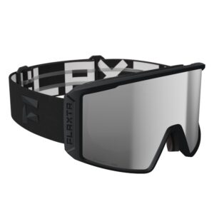 Gogle Flaxta Evoke Black Silver/Silver Mirror Lens