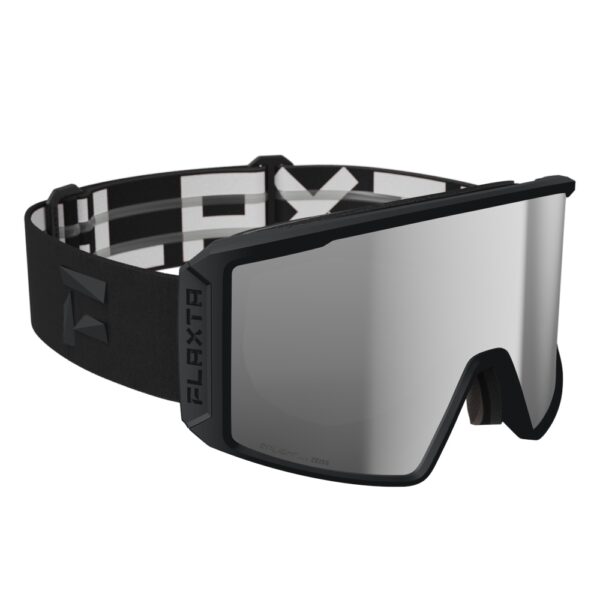 Gogle Flaxta Evoke Black Silver/Silver Mirror Lens